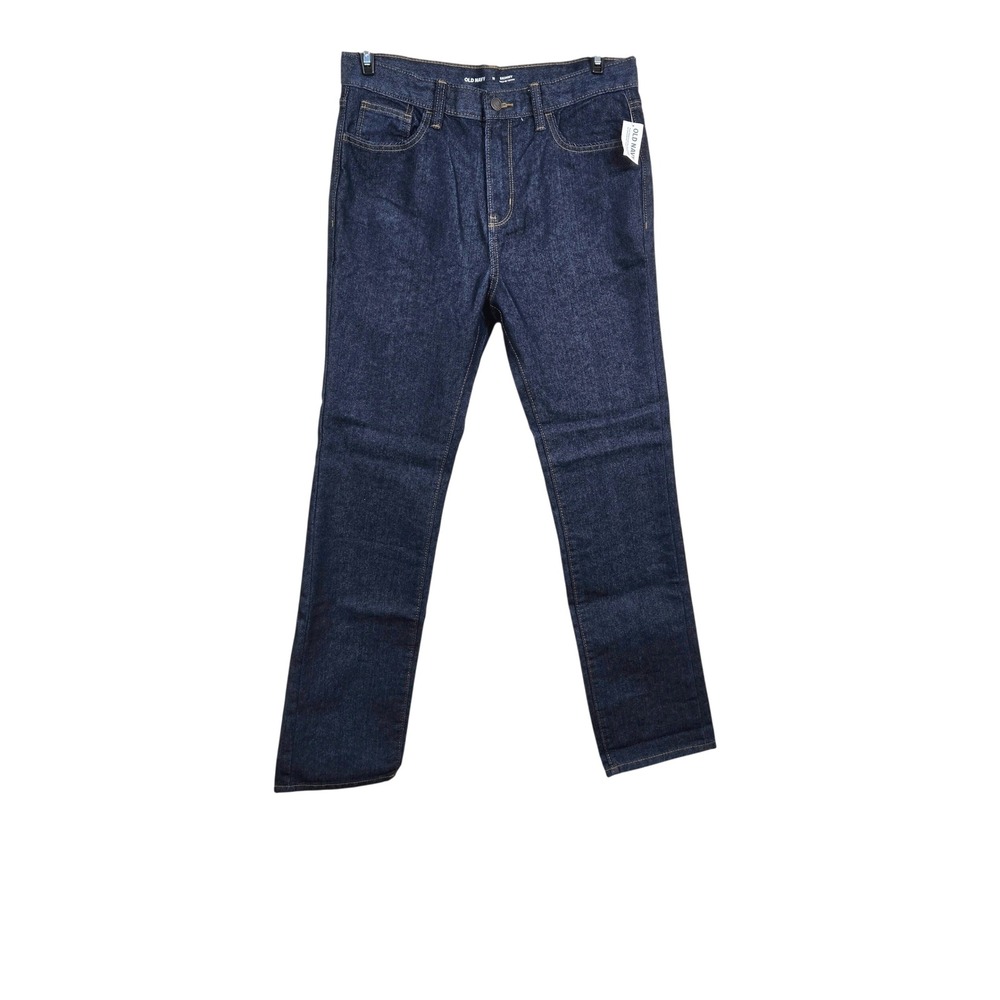 Old Navy Boys Dark Wash Adjustable Waist Built-In Tough Skinny Jeans 18 NWT